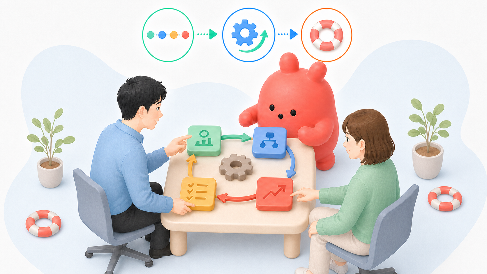 AI活用の内製化への支援内容イメージ